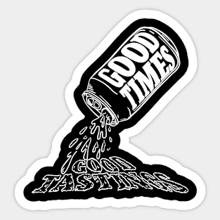 Good Times Good Tastings Dad Shirt Sticker